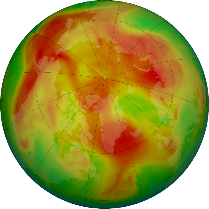 Arctic ozone map for 06 May 2024